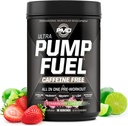 PMD Sports Pump Fuel Ultra Caffeine Free - Premium Pre Workout Powder & Muscle Pump, Greater Focus, Endurance & Recovery, Premium Creatine, Arginine & Beta Alanine - Strawberry Limeade (30 Servings)