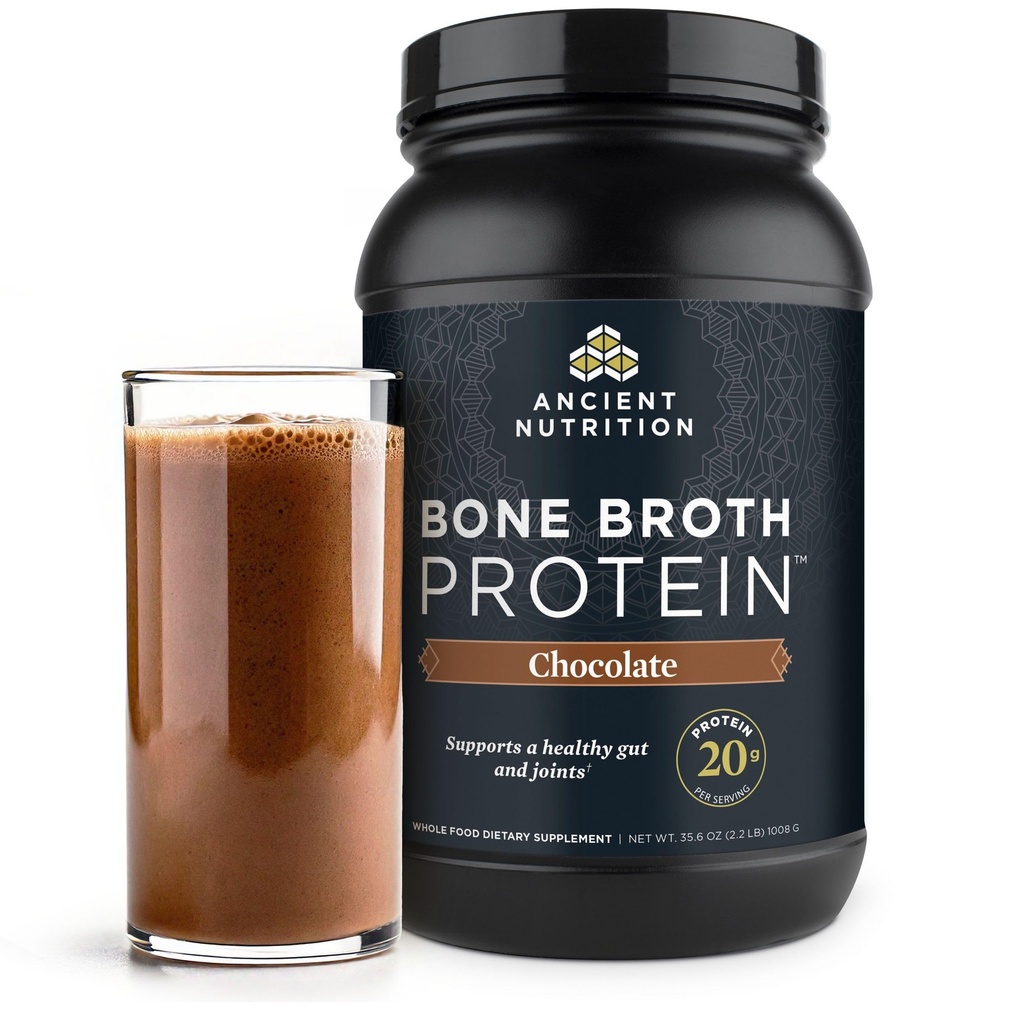 Eski Beslenme Çimi Fed, Cage Free, Bone Broth protein Toz, 20g protein, Hydrolyzed Collagen,, Keto & Paleo Dostu, Ortak Destekler, Gut Health, Chocolate, 40 Hizmetler