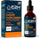 E2H Sıvı Turmeric Curcumin for Better Absortion - Natural Joint Support - Turmeric Root Extract with Black Pepper Seed - Boost Your Health - Vegan - Non-GMO - 2 Fl Oz