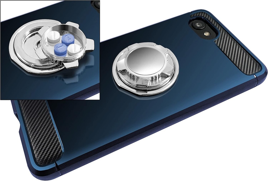 Medcenter Telefon Stash Metal Pill Telefon, Portatif Compact Pill Box, Telefon İlaç Vakası Pills & Supplements - Anne için Hediye, Baba ve Yaşlılık