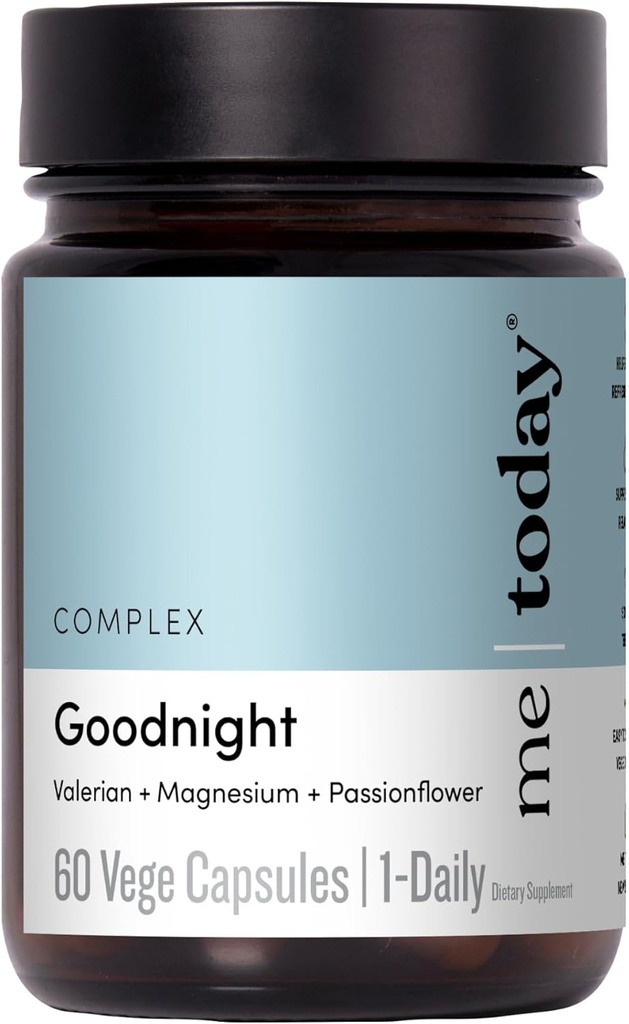 Bugün Goodnight Magnezyum Sleep Aid Supplement – Supports Restful Sleep, Calm & Relaxation – Muscle Relaxation & Calmness için Magnezyum - 60 Hizmetler