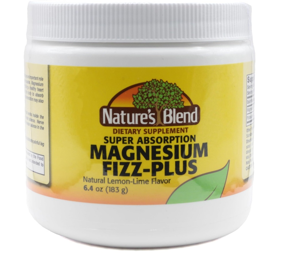 Nature's Blend Magnezyum Fizz-Plus Lemon-Lime Flavor 6.4 oz Toz