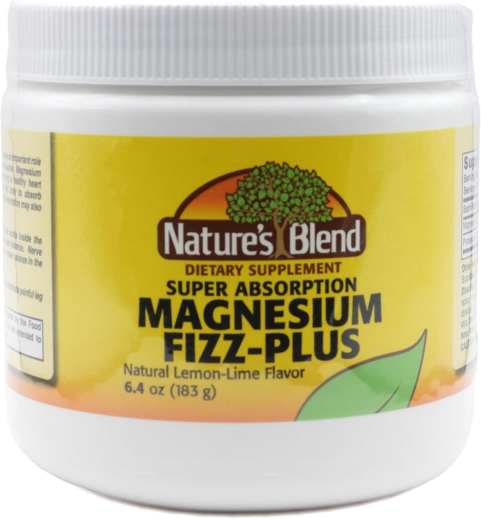 Nature's Blend Magnezyum Fizz-Plus Lemon-Lime Flavor 6.4 oz Toz
