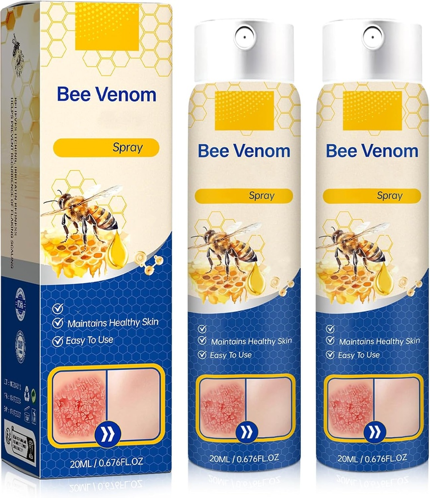 Arı Venom Kombine - 100% Saf Doğal Venom Onarım, Tüm Cilt Tipleri için Arı Venom Cilt Kombinasyonu (220)