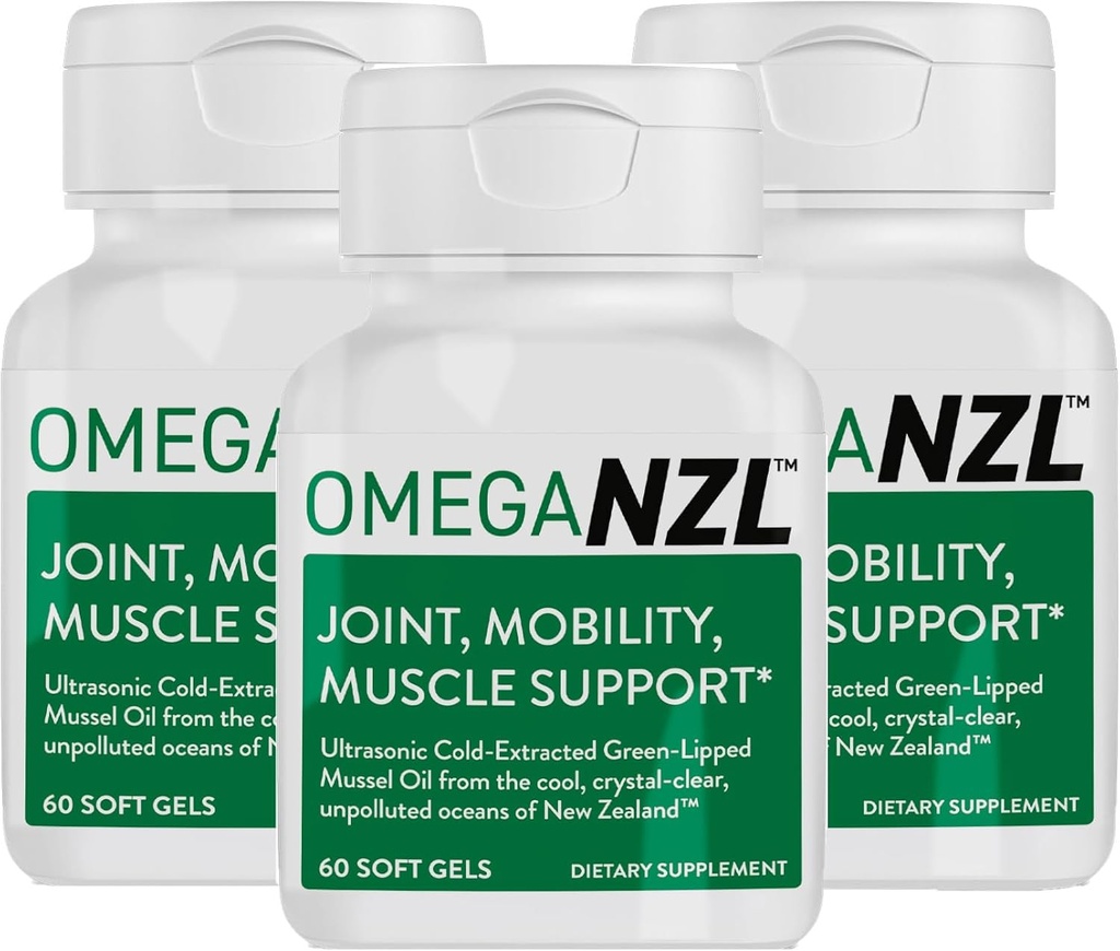 Original Omega-3 Joint Supplement Υποστήριξης, Best Natural Muscle Relief, Green Lipped Mussel Oil Capsules, 180 Softgels, Όχι Fishy Επίγευση