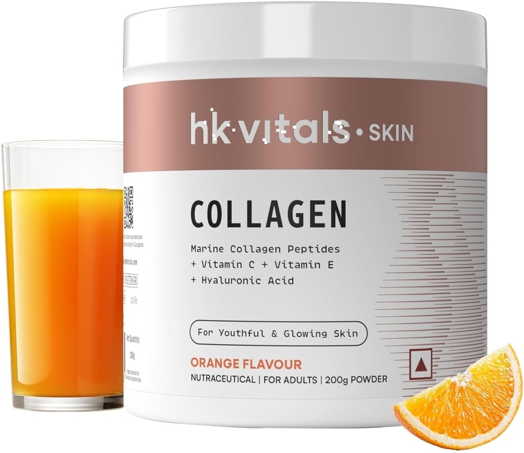 O.alth Kar.t Marine Collagen Supplement, 200g, Orange - C, E, sodyum Hyaluronate, for Health Skin, Hair & Nails