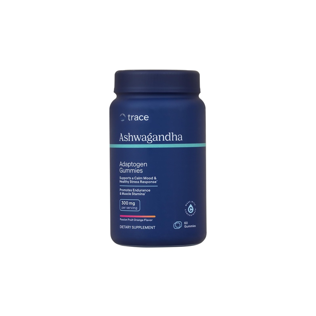 Trace Minerals Ashwagandha - Ashwagandha Gummies for supporting A Healthy Mindset - συμπλήρωμα χαλάρωσης - Καλύτερος ύπνος - ανοσοποιητικό σύστημα & υποστήριξη ενέργειας - Πάθος Φρούτα Πορτοκάλι - 60 κόμης (30 υπηρεσίες)