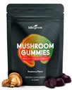 KIKI Green Mushroom Gummies with Lion's Mane and 9 Adaptogen Superfoods Blend - Chaga, Red Reishi, Cordyceps, Shiitake, Black Fungus 