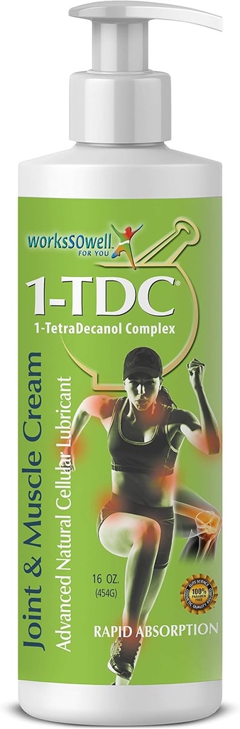 1tdc Joint & Muscle Relief Cream - Back, Diz, Boy, Omuz, Hip - Soothes Stiff Joints, Muscles ve Injuries in 5-10 Dakika - Rahat - 16 ozzz