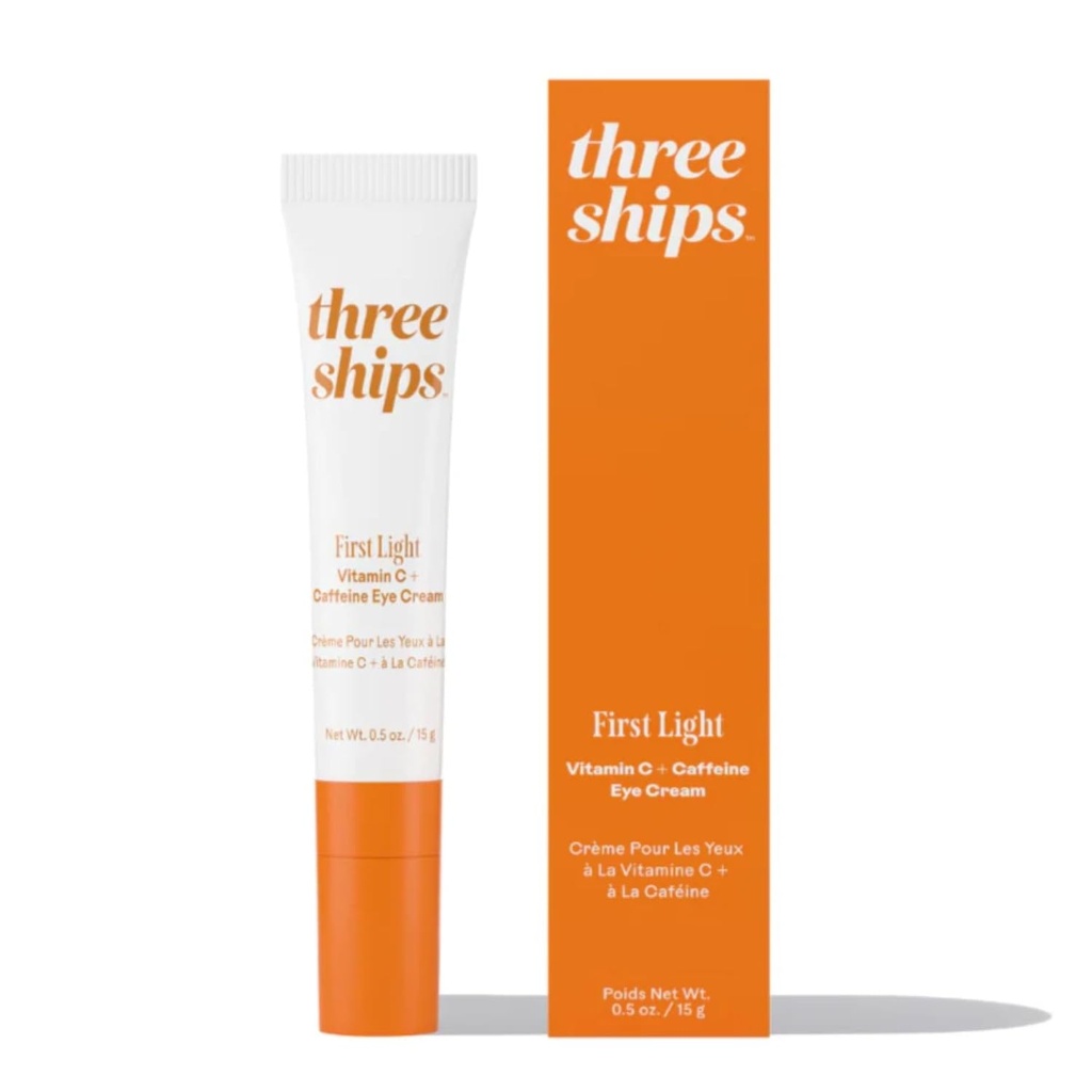 Üç Gemi - İlk Işık C + Caffeine Eye Cream | De-Puff, Awaken, Hydrate Under-Eye Area | Cruelty-Free, Vegan, Paraben-Free, Hassas Skin Güvenli (0.5 oz | 15 g)