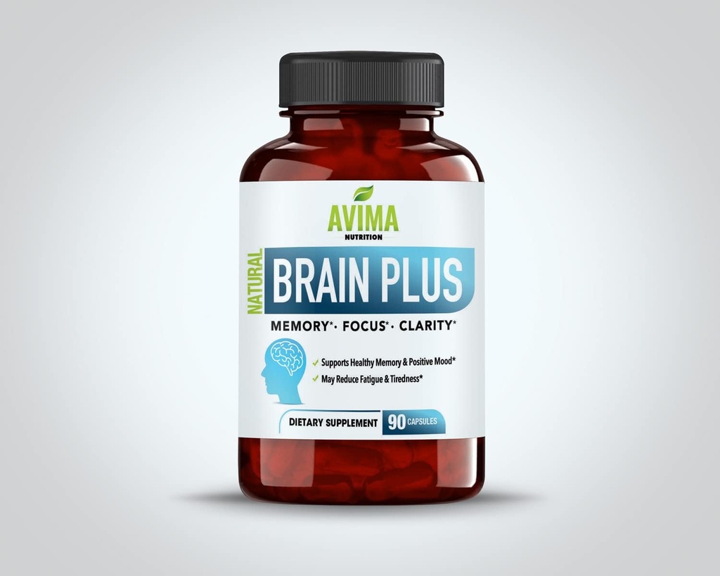 Nöro Plus Gelişmiş Beyin ATM | Premium Beyin Fonksiyonlu Tamamı | Memory, Focus & mental Performansı | Stres ve Fatigue | 100% All- Natural Nootropic