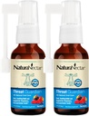 NaturaNectar - Bee Propolis Throat Spray - Unique Throat Relief and Wellness Agent - Brezilyalı Arı Propolis Throat Guardian - Etik Arı Koruma - Honey Bee Berry Flavor (2-Pack, 1.06 Fl Oz.)