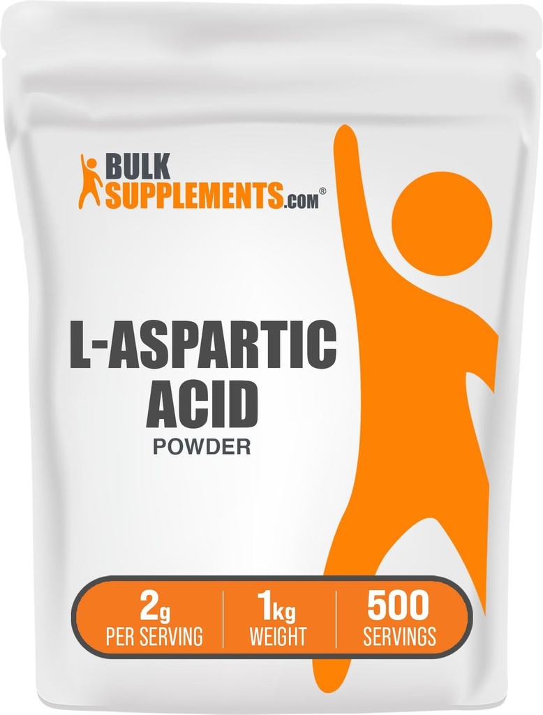 BulkSupplements.com L-Aspartic Acid Toz - Aspartic Acid Supplement, Amino Asits Supplement - Gluten Free, 2g per Service, 1kg (2.2 lbs) (Pazar 1)