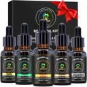 XIKEZAN 5 Pack Beard Oil Set w/Sandalwood, Orange, Vanilla, Cedarwood, Beard Care, Moisturing, Soften, Athday Things for Men He Dad I