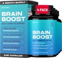 Nootrix Brain Boost Nootropic Supplement | Supports Memory, mental Focus, Cognitive Health & Energy | Caffeine-Free, Sağlıklı Mood & Brain Function w/Gingko Biloba & DMAE | 240 Capsules