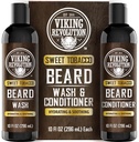 Viking Devrimi, Argan Oil ve Jojoba Oil ile Erkekler için Ayırma ve Ayıd Care Beard Shampoo ve Cardd Oil (10oz, Tatlı Tütün) ile Ayırt Edilmiş Zeytinyağı Bakımı Ayırtladı