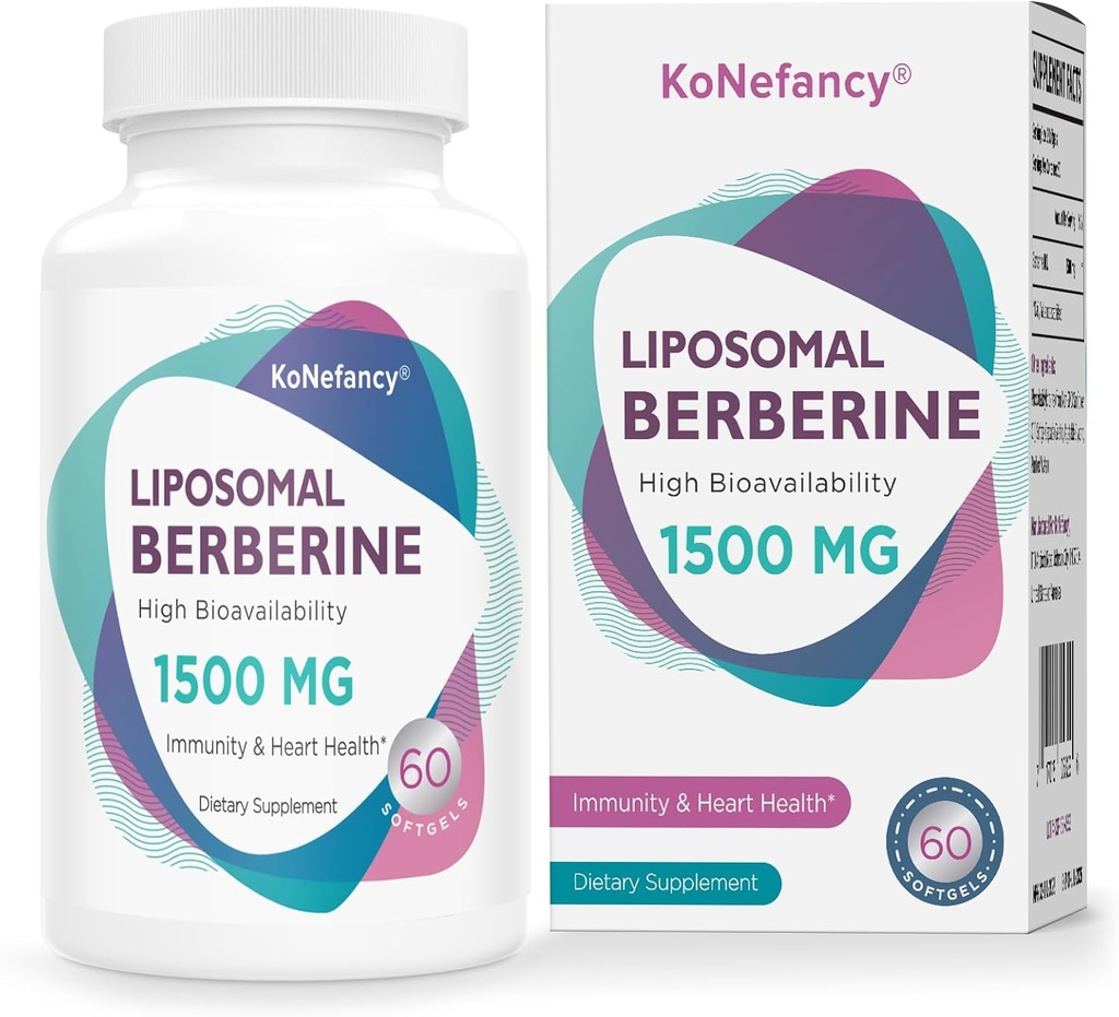 Berberine HCL Supplement 1500mg - Third Party Tested, High Bioavailability Liposomal Berberine Capsules for Women and Men, AMPK Activator