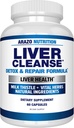 Arazo Beslenme Liver Cleanse Detox & Formula - Süt Butle Herbal Support Supplement: Silymarin, Beet, Artichoke, Dandelion, Chicory Root