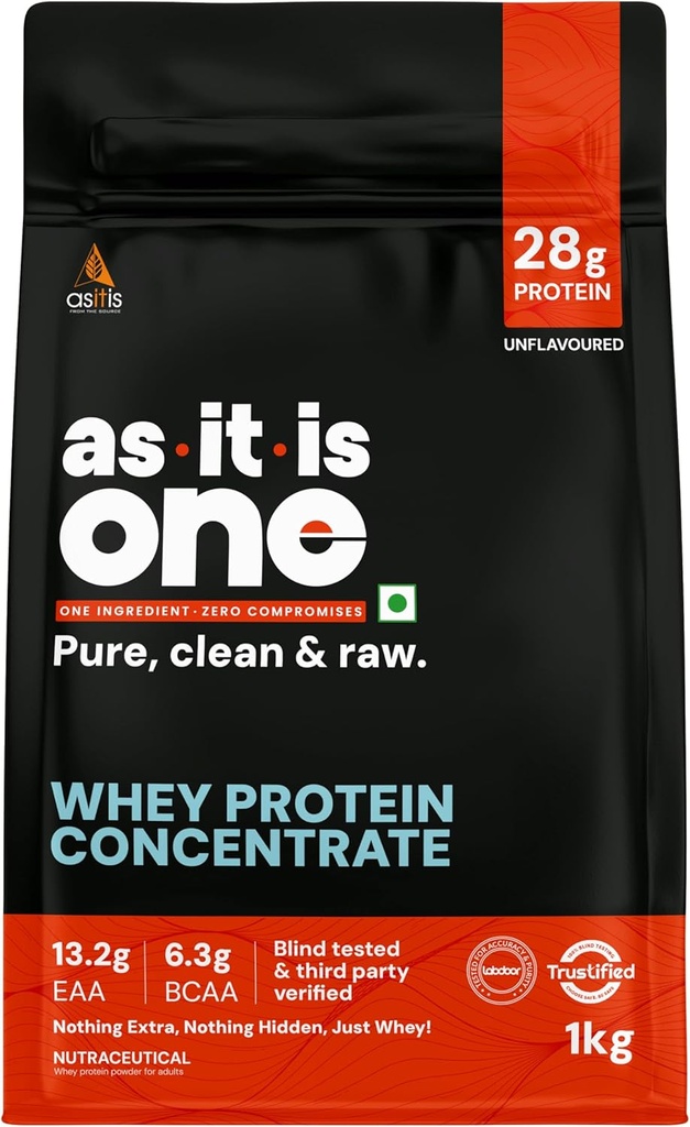 AS-IT-IS Beslenme Whey Protein Yoğun% 80 - 1 kg/35.2 Oz Cross-flow Microfiltered | Unflavoured | Tested for lips | Non-gmo and Gluten-free No Preservatives