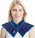 Boyunca Isıtma Boyunca Mikrodalga Isıtma Pad, Hot ve Humid Back Pain Relief Hot Compress, Ayarlanabilir Mikrodalga Boyun Rez (NSF-Mavi)