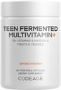 Kodage Teen Multivitamin Supplement – Daily Vitamins ve Minerals for Teen Boys and Girls – Doğal Bütün Gıda Formula with Omega-3 and Vitamins A to K - 60 Capsules