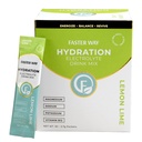 Faster Way - Hydration - Electrolyte Drink Mix - Apple Cider Vinegar, Choline, Probiyotiks & Natural B Vitamins - Energize & Revive - Toz Packets - Zero Sugars -Gluten Free -Lemon Lime -30 Pack
