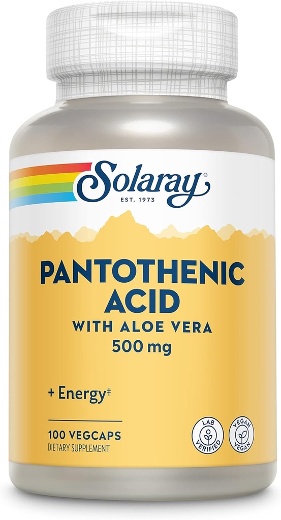 Solaray Pantothenic Acid 500 mg -100 Caps