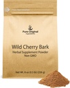 PURE ORIGINAL INGREDIENTS Wild Cherry Bark (8 oz) GMO, No Fillers veya Katkılar