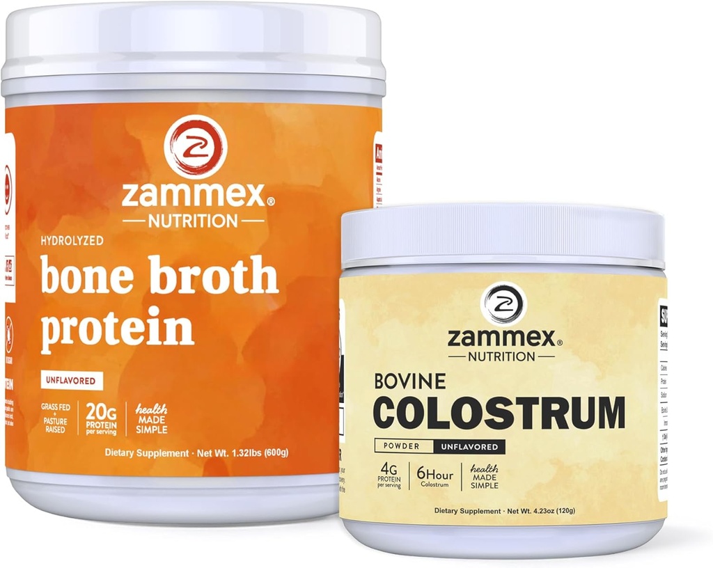 Zammex Bone Broth Protein Toz + Bovine Colostrum Toz