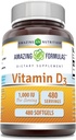 Amazing Formulas Vitamin D3 1000 IU συμπλήρωμα Softgels 