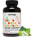 Zenkgo Multivitamins + Organik Tüm Gıdalar+Kadınlar için Probiyotikler, Destekler Immunity, Digestion, Energy, Gut Health, Vitamins A, E, B6, B12, Vegan D3, K2 (MK-7)