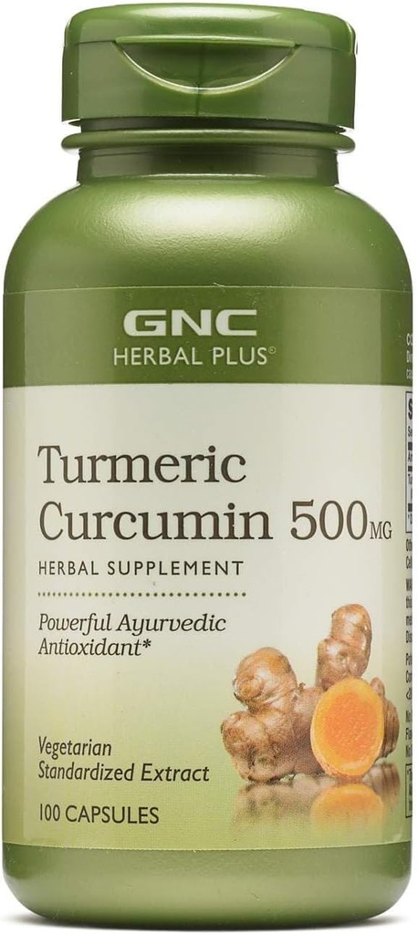 GNC Herbal Plus - Turmeric Curcumin 500mg 100 capsules