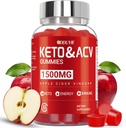 Brilhante Keto ACV Gummies - 1500 mg Apple Cider Vinegar Gummies with Pomegranate Beetroot & Vitamin B12 B6 - Erkekler ve Kadın için - GMO Free & Vegan - 60 Kont