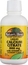 Ασβέστιο μείγμα της φύσης Citrate με D3 Blueberry Flavored Liquid 16 oz Κάθε (πακέτο των 5)