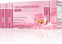 Collagen Drink with 6000 mg Marine Collagen,, Liquid Collagen Shots for Women Support Beauty, Collagen Supplements for Skin, Hair and Nail Wellness, 0.85 Fl.Oz(25 ml)x30 Şişeler, Blood Orange