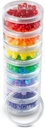 7 Günlük Tıp Pill Organizer - Evlenebilir Pill Box - Fits Small Tabletler & Vitamin Supplements - Daily & Weekly Medicine Organized in One Place - Large - Clears