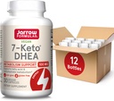 Jarrow Formulas 7Keto DHEA 100 mg, Fatty Acid ve Carbohidrat Metabolism Desteği için Diyetsel Tamam, 30 Veggie Capsules, 15-30 Day Supply, 12 Paket