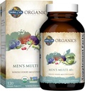 Life Organics Whole Food Multivitamin for Men 40+ 120 Tablet, Vegan Mens Multi for Health & Well-Being Certified Organic Whole Food Vitamins & Minerals for Men Over 40 Men Vitamins
