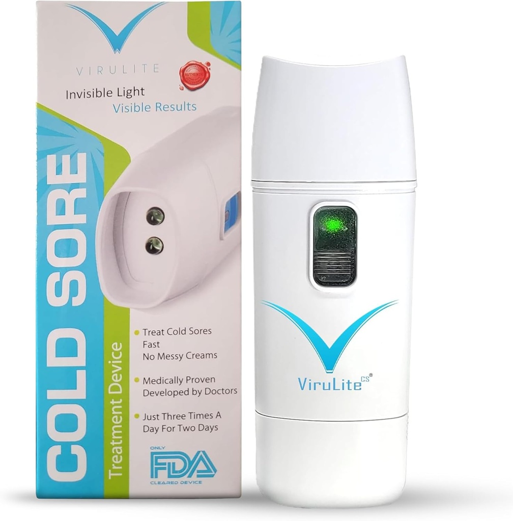 Viruliite CS Original Light Therapy Device - Premium Ψυχρή Συσκευή Θεραπείας - Multi-Patented, Safe & Refficient - Ψυχρό Sore Zapper με γρήγορα αποτελέσματα, Αόρατο Φως & Μη-Εμβατική Χρήση