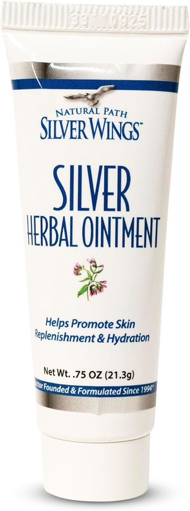 Doğal Pat Silver Wings 250ppm Silver Herbal Ointment - Nourishing and Moisturizing Skin Care 0.75oz