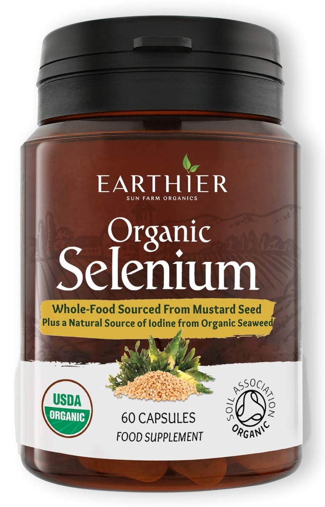 Organik Selenium 200 mcg with Iodine and Silica All from Certified Organic Whole Foods - Two Moon Supply
