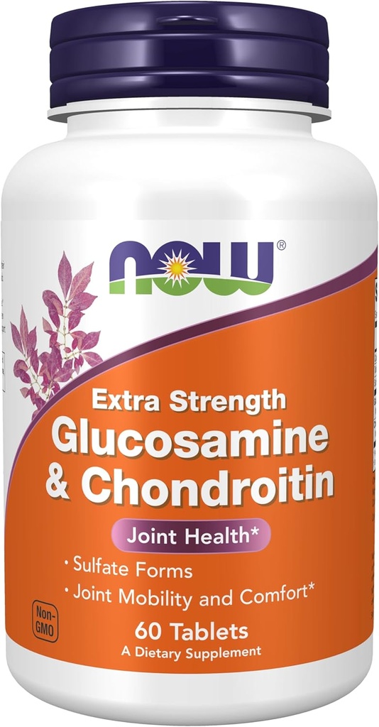 Şimdi Gıdalar Tamamlıyor, Glucosamin & Chondroitin Ekstra Kuvvet, Sulfate Forms, 60 Tabletler