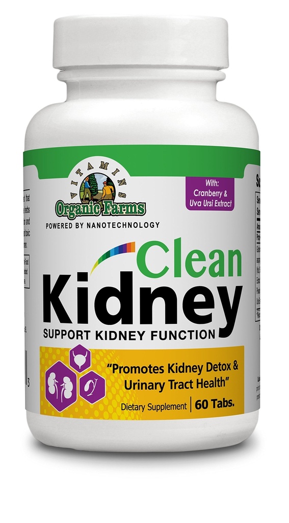 Organik Çiftlikler Kidney Fonksiyonlarını Desteklemek için% 100 Doğal Kidney Temizliyor, Kidney Flushing için Diyetsel Tamam Pills, Kidneys, 60 Tabletler