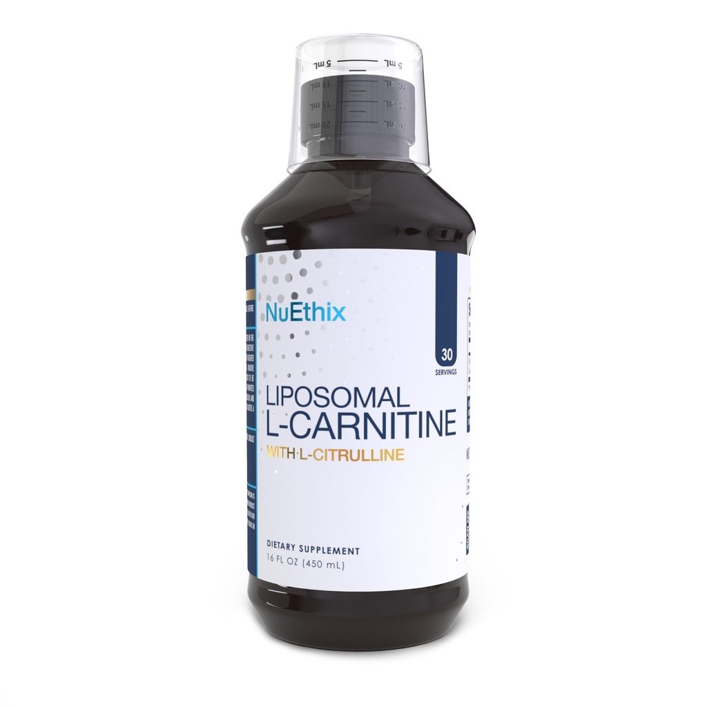 NuEthix Formulations Lipsomal L-Carnitine Συμπλήρωμα 600mg με L-Citrulline 1000mg για Υγιή Διαχείριση Βάρος, Λιπαρά Μεταβολισμός, Παραγωγή Ενέργειας και Αυξημένη Ροή Αίματος, για Άνδρες & Γυναίκες