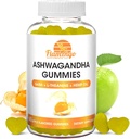 Ashwagandha Gummies με L-Θεανίνη, GABA, και κάνναβη- Φυσικά αρωματισμένο, Vegan Ashwagandha συμπλήρωμα Root Extract, L Theanine Gummy, Stress Gummy, Mood Gummy, Cortisol Manager- 60 Count