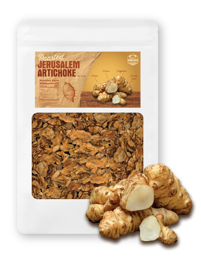 (8oz) Çiftçi Kraliçe Roasted Kudüs Artichoke Helianthus Tuberosus Rich Inulin Polyol Diyetary Fibe