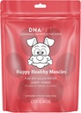 DNA PET Happy Healthy Μύες συμπλήρωμα για σκύλους - Grass-Fed Beef Protein Powder - Πλούσιο σε κολλαγόνο και Αμινοξέα - Pure Beef Isolate Protein - Όλα τα στάδια της ζωής - Unflavored & Non-GMO - 10.58 Oz