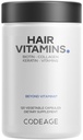 Saç Vitaminleri 10000 mcg Biotin, Keratin, Collagen, Vitamin A, B12, C, D3, E, çinko, Turmeric, Probiyotikler, Enzymes, Inositol - Saç Bakımı Desteği - Sağlıklı Saç Supplementleri - 120 Capsules