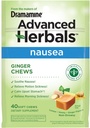 The Makers of Dramamine, Advanced Herbals, Ginger Chews, Nausea Relief Soft Chews Lemon-Honey-Ginger, 40 Count