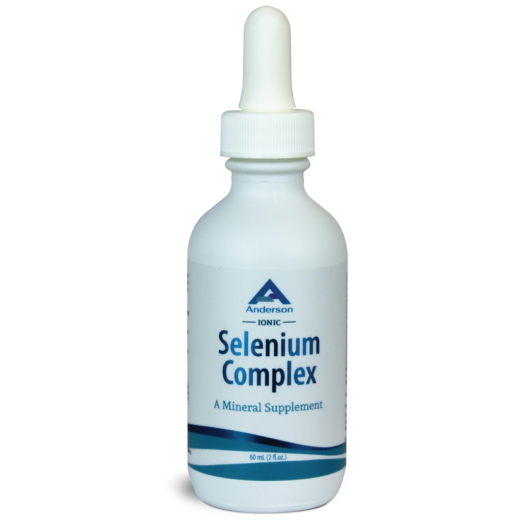 Anderson Ionic Selenium Kompleksi, Sıvı Selenyum Supplement Drops, Tiroid ve Immune Sistemi Destekler, Antioksi, Free Radikals, Mineral Glass Şişe Dropper, 40 Hizmet, 2 fl ozz